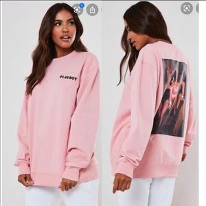 missguided x Playboy oversized sweatshirt